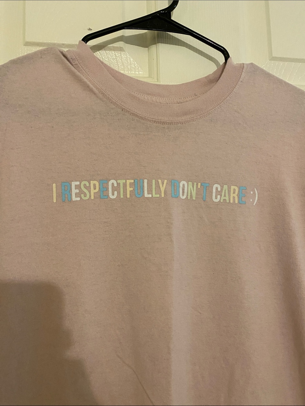 Women’s Short Sleeve Graphic Tee - Pale Pink